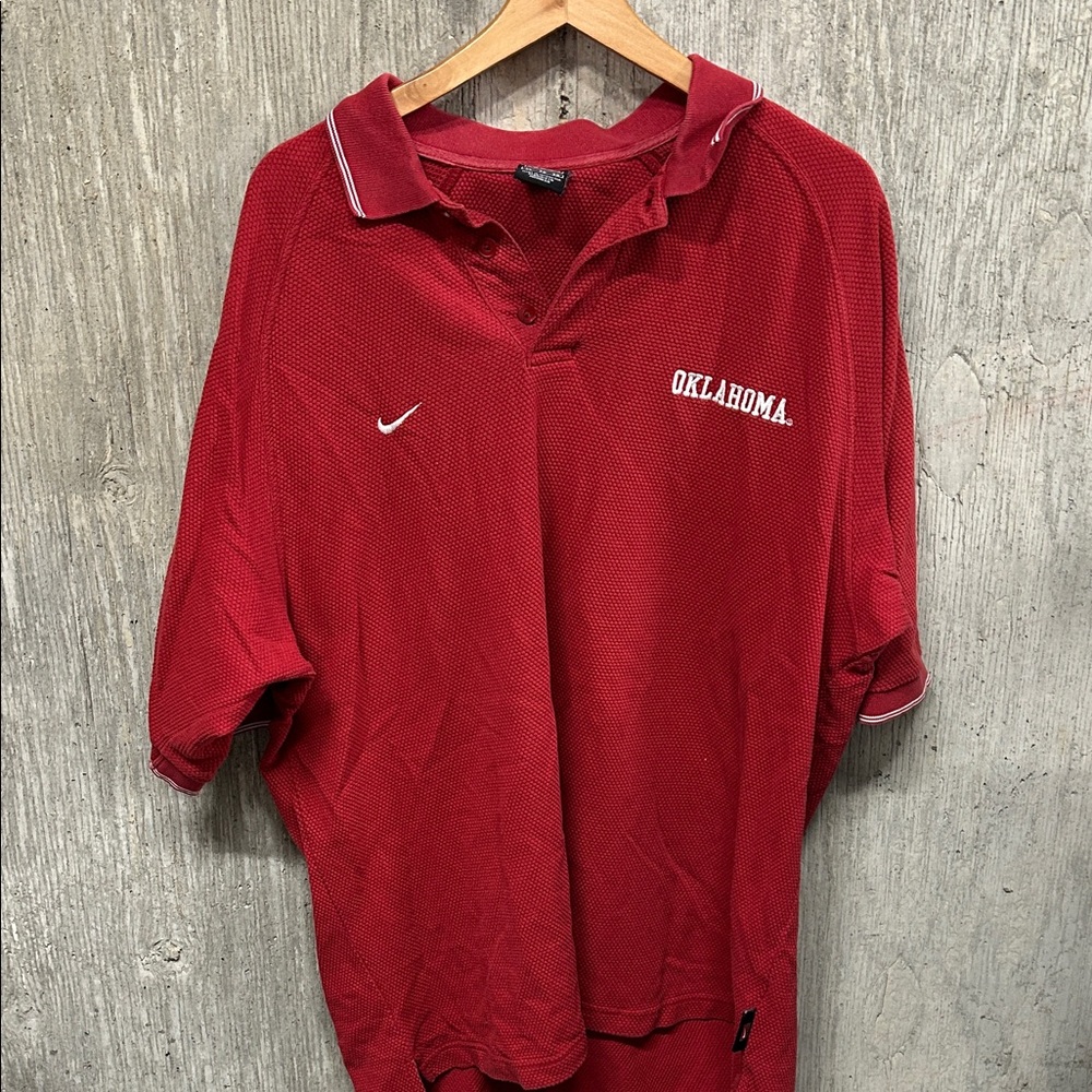 Nike Team Men's Oklahoma University Crimson Polo Shirt XL